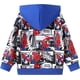 thumbnail image 4 of Sudadera con capucha Marvel Spider-Man con cremallera para niños pequeños de 3 a 4 años, 4 of 6