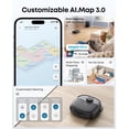 thumbnail image 3 of eufy Robot Vacuum and Mop Combo C28 with official solution, HydroJet Self-Cleaning Roller Mop, 15,000 Pa Turbo High Suction,Multi-Floor Mapping, No-Go Zones,Ideal for Pet Hair, 3 of 9