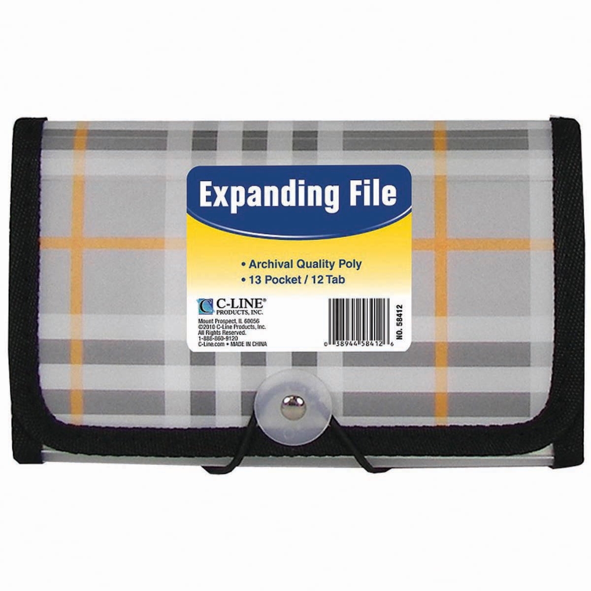 7 Pocket Coupon Organizer Holder Binder Expanding File Wallet Organizer Carrier 