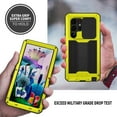 thumbnail image 6 of Allytech Rugged Case for Samsung Galaxy S24 Ultra with Screen Protector & Camera Lens Sliding Cover, Anti-Drop Dustproof Hidden Kickstand Heavy Duty Triple-Layer Protection Shell, Yellow, 6 of 7