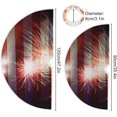 thumbnail image 3 of FMSHPON American Flag Tree Skirt Independence Day Xmas Christmas Tree Skirt Stand Mat for Holiday Party Decoration Indoor Outdoor 48 inches, 3 of 6