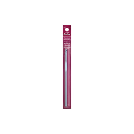 Susan Bates 12106-E 4 Silvalume Aluminum Crochet Hook 5-1-2 in.-Size E 4 -Salmon