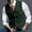 Green, variant on WXLWZYWL Men's Suit Vest Business Formal Dress Vest Slim Fit Plaid Waistcoat with Pocket for Tuxedo or Suit Wedding