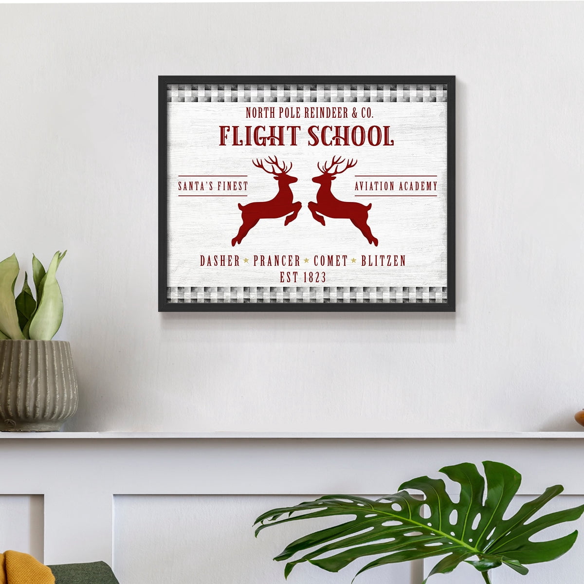 Flight School by Natalie Carpentieri - Restickable Framed Giclée Print