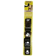 Petmate 27880 1 Inch By 16 26 Reflective Paw Collar Bk