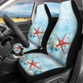 thumbnail image 3 of Pzuqiu Car Seat Covers Full Set, Compatible with Front Seats Vans Seats, Front and Rear Seat Cover Set for Station Wagon Most Sedans Breathable, Starfish, 3 of 10