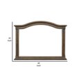 thumbnail image 5 of Benjara BM295532 46 in. Danya Accent Mirror - Arched Wood Frame with Curves, Weathered Brown, 5 of 5