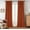 Burnt Orange, variant on DriftAway 100% Blackout Linen Curtains for Bedroom 63 Inches Long Farmhouse Thermal Insulated 3 Inch Rod Pocket Back Tab Full Light Blocking 2 Panels for Living Room Nursery