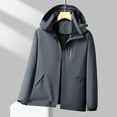 thumbnail image 3 of Gytharion Lightweight Hooded Windbreaker Coats for Men Fashion Casual Full Zip Punching Jacket with Pockets Mens Plus Size Waterproof Outdoor Sport Jackets for Hiking, 3 of 5