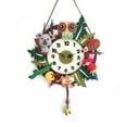 thumbnail image 4 of Wall Clock DIY Felt Forest Animal Theme Wall Clock Free Cutting Felt Material Handmade Cloth Clock Cute Garland Clock for Home Furnishing Decor, 4 of 9