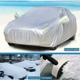 thumbnail image 3 of Leadwolf Car Cover Waterproof All Weather for BMW M4 Coupe/ BMW M4 Convertible Heavy Duty Outdoor Full Car Cover Sun Protection with Side Zipper Length up to 189 " Silver, 3 of 8