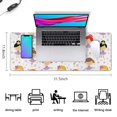 thumbnail image 5 of Long Mouse Pads for Desk,Ballet Princess Girls Pattern Desk Mats on Top Of Desks, Desk Mouse Pad Extra Large with 3mm Non-Slip Base and Stitched Edge for Gaming,Office,Work,Home 31.5"x11.8", 5 of 6