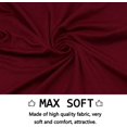 thumbnail image 4 of Stretch Dining Chair Slipcovers, XL/Oversized Removable Washable Soft Spandex Extra Large Dining Room Chair Covers for Kitchen Hotel Table Banquet Solid Color (4 Per Set, Burgundy Red), 4 of 8