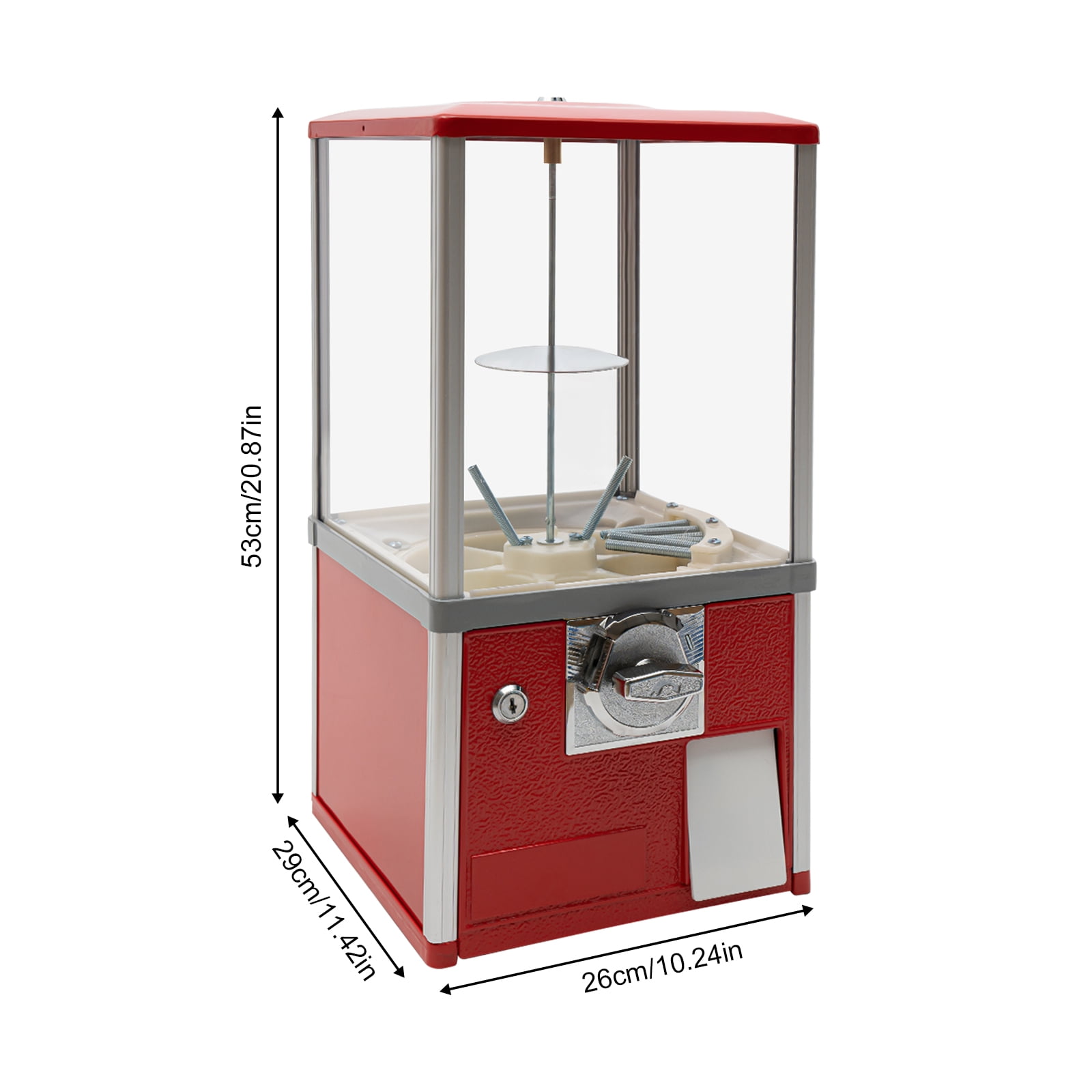 Dwellnix Toy Vending Machine with 200 Capsule Capacity and Easy Turn Knob for Kids Retail Use Or Small Business Entertainment Spaces
