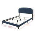 thumbnail image 2 of HMD Elaina Upholstered Full Panel Bed, Blue, 2 of 4