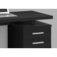 thumbnail image 3 of Black 48" Computer Desk with Drawers - Reversible Home Office Workstation, Modern Laminate Design, Left or Right Setup, Perfect for Home or Office., 3 of 12