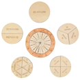 thumbnail image 1 of Reloj MerryHeart de madera para aprender fracciones de tiempo para niños, 1 of 6