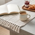 thumbnail image 6 of Linen Table Runner with Tassels, Boho Woven Striped Dining Table Decor, Lightweight Decorative Cloth for Christmas Party, by IHXORA, 6 of 6