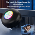 thumbnail image 7 of Waterproof Bluetooth Speaker LED Colorful Luminous Small Speaker Large Suction Cup for Bathroom & Outdoor Use Gray, 7 of 7