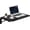 Black, variant on Wall Mounted Folding Table for Small Spaces, Floating Desk, Maple | Heavy-duty Brackets, 22 x 15.7 inch, Space-saving, Use as Home Office Desk, Dining Table, Laundry Shelf, or Balcony Table