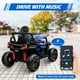thumbnail image 2 of Yeshouse 12V niños montar en camión con Control remoto de los padres, coche eléctrico con suspensión de resor, luces Led, conexión inalámbrica, reproductor de música, 2 of 7