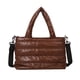 thumbnail image 1 of Bolso Hobo de plumón para mujer bolso de hombro acolchado versátil bolso bandolera bolso de viaje de invierno, 1 of 9