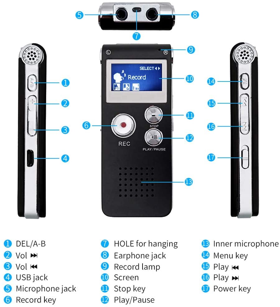 Voice Activated Recorder Digital Voice Recorder, Mini Voice Recorder with Playback, Noise... Best Digital Voice Recorders | Tested & Ranked - GearLab Afbeeldingen  Best Sellers