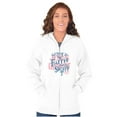 thumbnail image 3 of Guided By Faith And Not By Sight Zip Hoodie Sweatshirt Women Brisco Brands S, 3 of 5