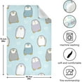 thumbnail image 3 of Kitchen Towels Cartoon Penguin and Heart Pattern Cleaning Towel Absorbent Hand Towels Tea Towels for Home Restaurant Dish Clean 28" x 18", 6PCS, 3 of 7