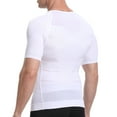 thumbnail image 5 of Men's Body Shaper Slimming Shirt Tummy Vest Thermal Compression Base Layer Slim Muscle Short Sleeve Shapewear, 5 of 5