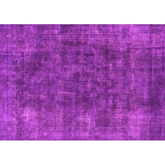 Ahgly Company Indoor Rectangle Oriental Pink Industrial Area Rugs, 5' x 7'
