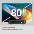 thumbnail image 6 of GPX Scene+ Bluetooth DPL Micro Projector with HDMI Cable, PJ913B, Black, 6 of 12