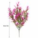 thumbnail image 5 of Billuyoard 5 tenedores, hojas de crisantemo artificiales rurales, hierba, planta en maceta, flores falsas, bonsái, maceta, decoración de boda Artificial Plantas Artificiales Rosa roja Billuyoard HA6744-05B, 5 of 6