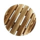 thumbnail image 4 of Maceta de madera con ruedas giratorias para facilitar su manejo en interiores y exteriores. Diámetro 35cm, 4 of 9