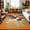 Orange, variant on African American Washable Round Area Rug 3 ft, Colorful Abstract Black Woman Soft Non Slip Rugs Stain Repellent Indoor Felt Carpet for Living Dining Room Bedroom Home Office