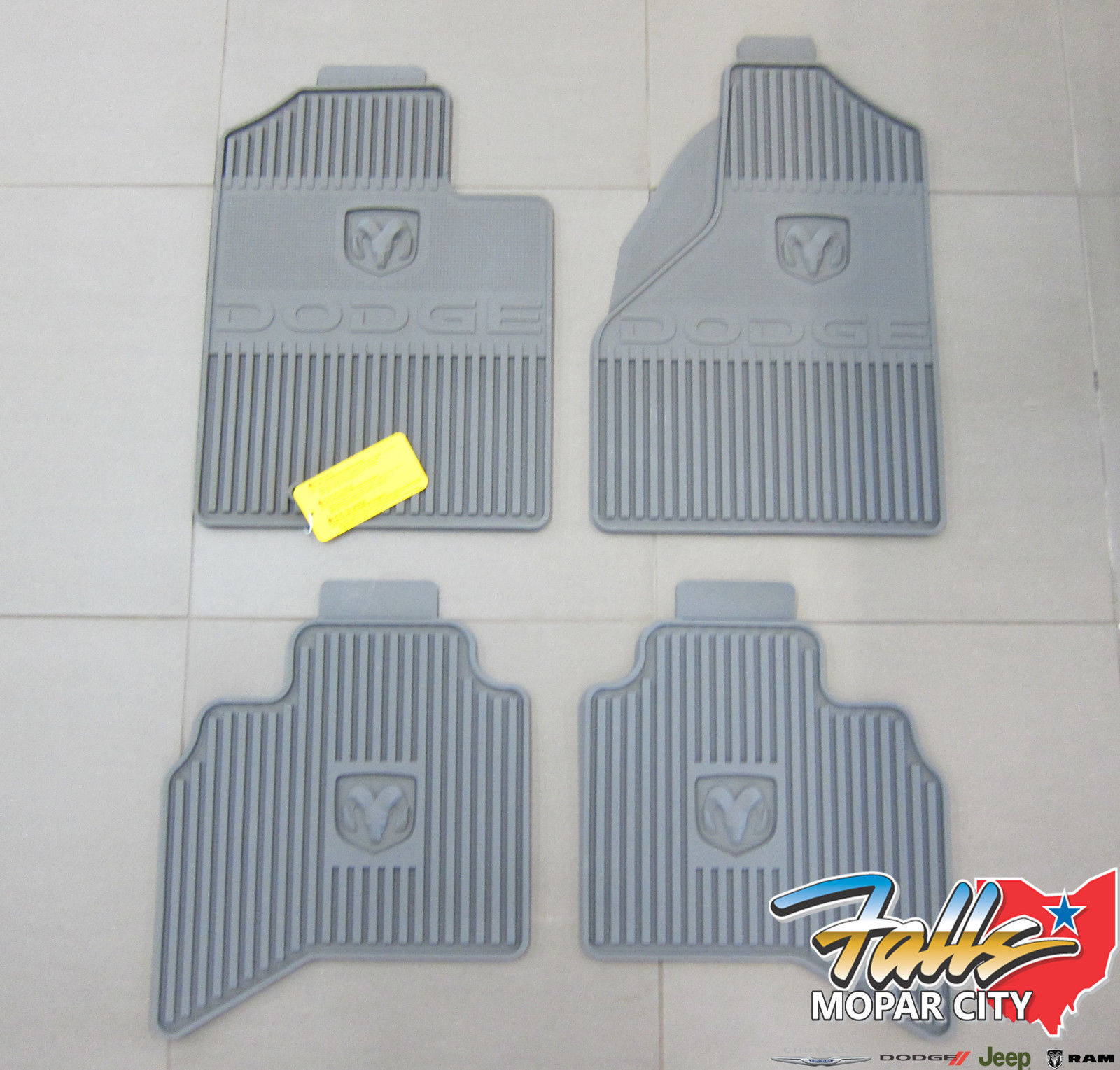 20062008 Dodge Ram 15003500 Quad Cab Rubber Slush Floor Mats Mopar