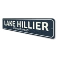 thumbnail image 4 of Straight Ahead Lake Novelty Sign, Metal Wall Decor - 4x18 inches, 4 of 4