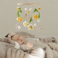 thumbnail image 4 of Cuna de Sonajero Cama Campana Juguetes Forma de Animales de Abeja Cuna ReciéN Nacido Sonajero MóVil Bolas de Lana Cuentas Campana de Cama para, 4 of 5
