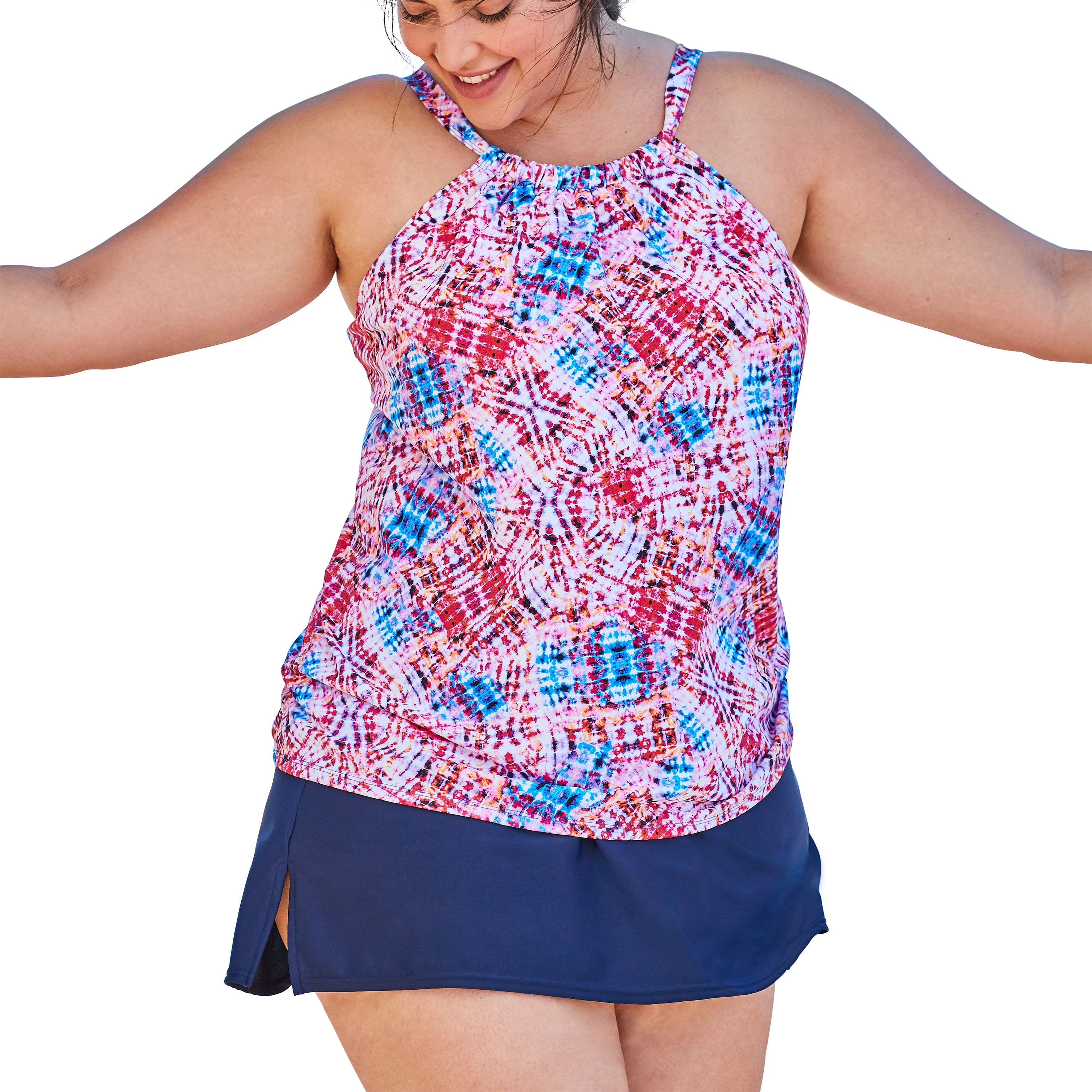 Swim 365 Swim 365 Women's Plus Size HighNeck Tankini Top Walmart