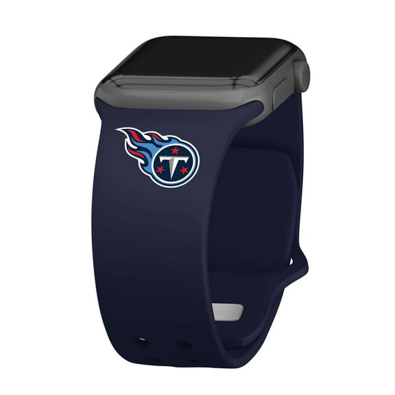 Navy Tennessee Titans Logo Silicone Apple Watch Band