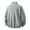 thumbnail image 2 of LIaqionyy Big and Tall Sweatshirts for Men's Casual Fashion Pullover Sweatshirt Fall Winter Warm Outfits with Pocket, 2 of 3