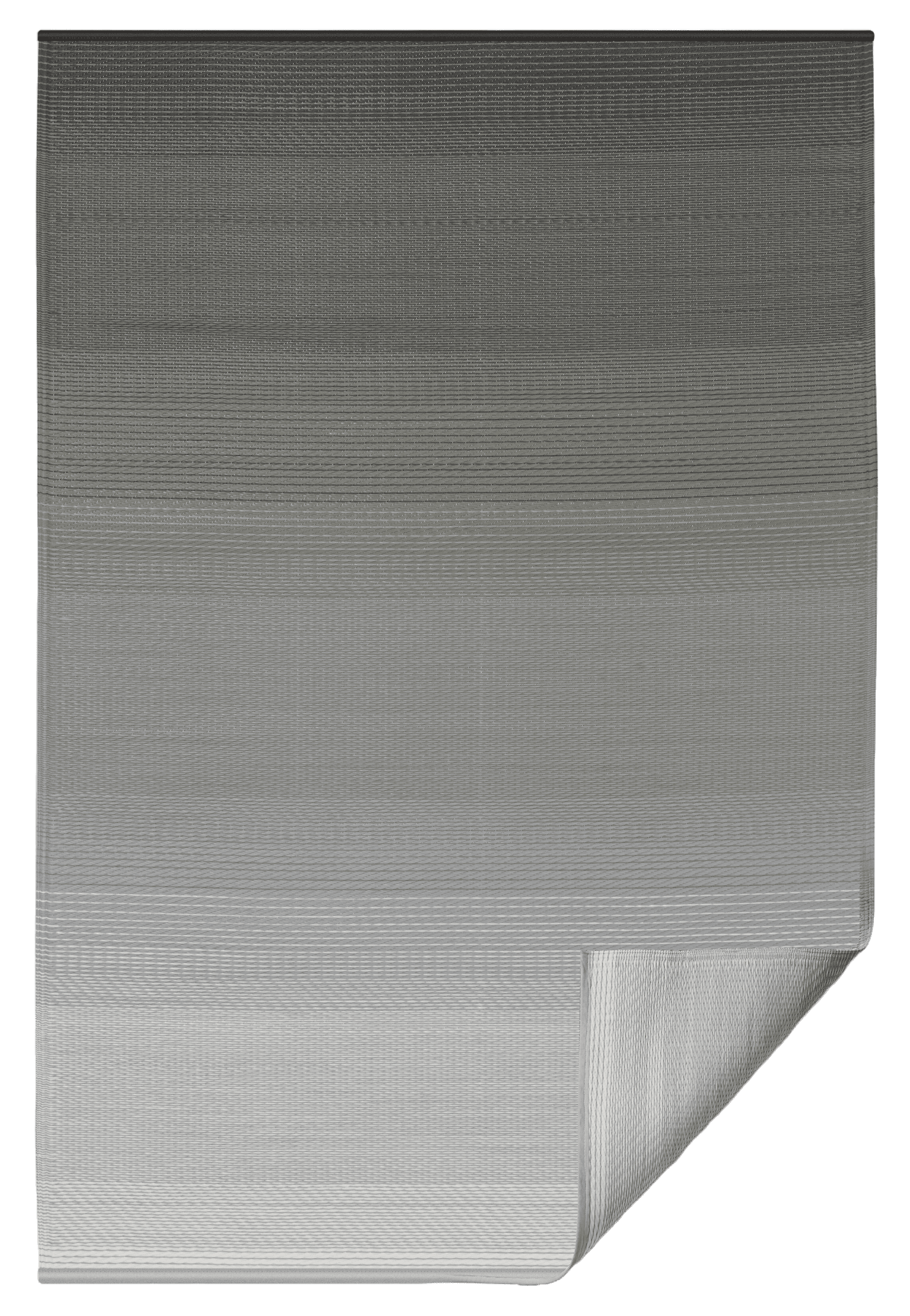 Fab Habitat Neutral Ombre Outdoor Rug - Waterproof, Fade Resistant, Crease-Free, Reversible - Premium Recycled Plastic - Patio Porch Balcony Deck - Big Sur Ash - 8x10 ft