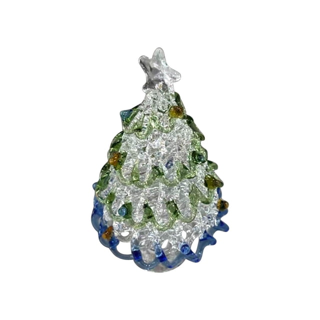 Adornos de vidrio Mini paisajes Árbol de Navidad Regalos navideños Decoración de mesa