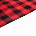 thumbnail image 5 of BalsaCircle 108" Gingham Checkered Polyester Tablecloth Black and Red, 5 of 8