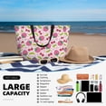 thumbnail image 5 of Wukai Strawberry And Cheery Print Zipper Bag,large Beach Tote Bag,Waterproof Sandproof Bag,Grocery and Picnic Tote Travel Bag, 5 of 5