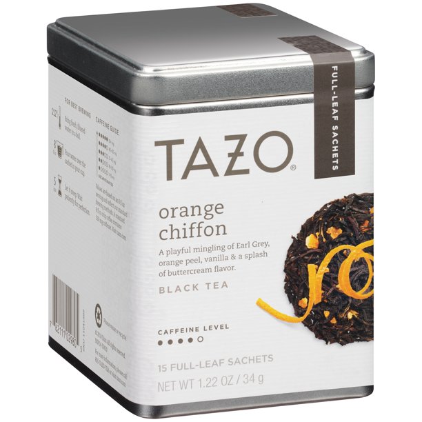 Tazo Orange Chiffon Black Tea 1.22 oz. Tin