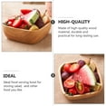 thumbnail image 3 of Soimiss 1Pc Simple Wood Dessert Plate Light Brown Food Container Smooth Edges for Serving, 3 of 8