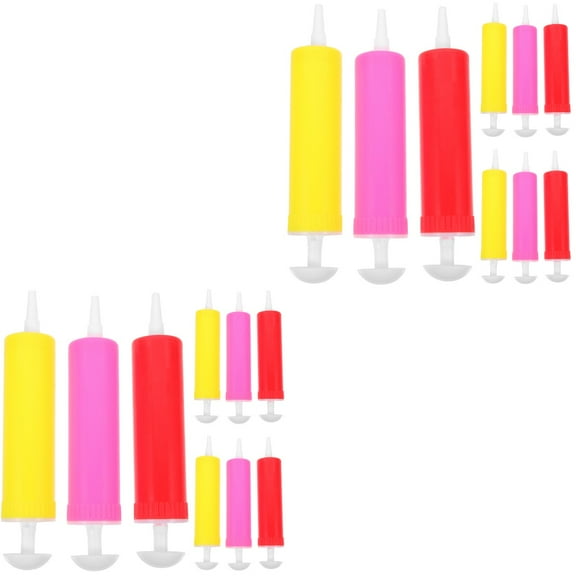 FRCOLOR 20 pcs Household Manual Balloon Air Pumps Hand Pump Random Style