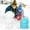 B, variant on Snow and Sand Mold,Outdoor Activities Lovely 3D Shape Snow and Sand Playing Mold for Kids Adults Outdoor Snows Toy (Astronaut,Ice Cream,Castle,Bear&Snowman)