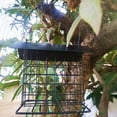 thumbnail image 6 of Outdoor Suet Wild Bird Feeder with Hanging Metal Roof Single Set Cake Wild Bird Feed Recommended, 6 of 7
